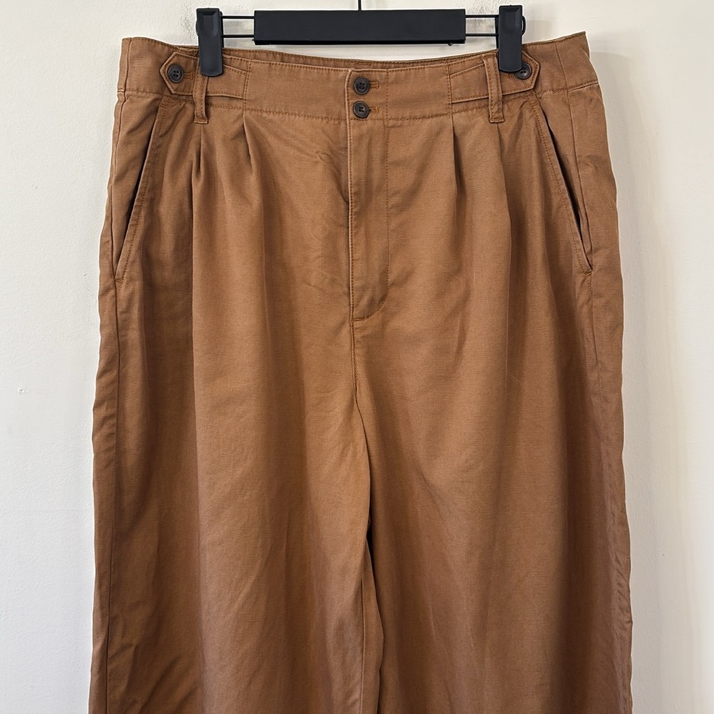 Madewell The Harlow Wide-Leg Pant Acorn Size 12 - Picture 4 of 12